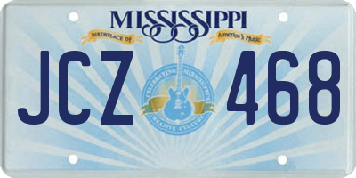 MS license plate JCZ468