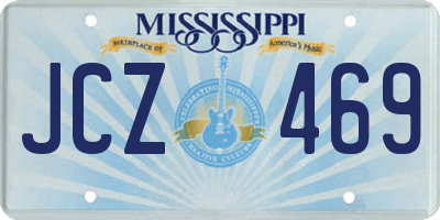MS license plate JCZ469