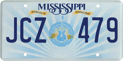 MS license plate JCZ479