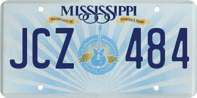 MS license plate JCZ484