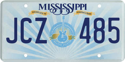 MS license plate JCZ485