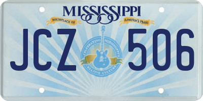 MS license plate JCZ506
