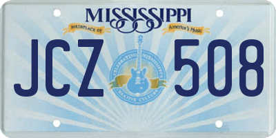 MS license plate JCZ508