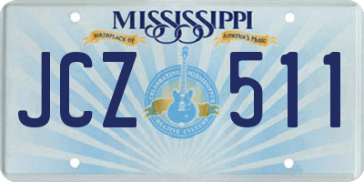 MS license plate JCZ511