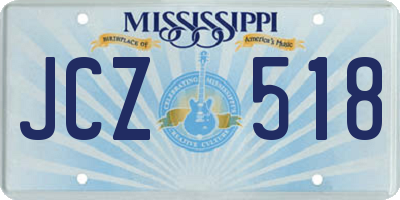 MS license plate JCZ518