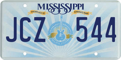 MS license plate JCZ544