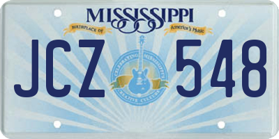MS license plate JCZ548