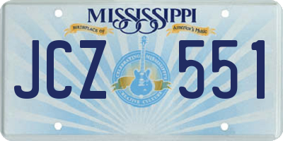 MS license plate JCZ551