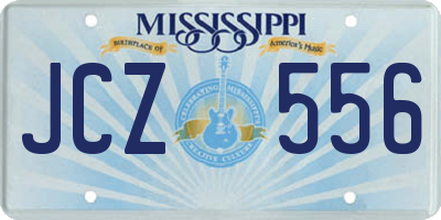 MS license plate JCZ556