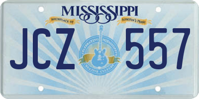 MS license plate JCZ557