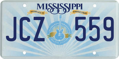 MS license plate JCZ559