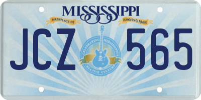 MS license plate JCZ565