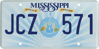 MS license plate JCZ571