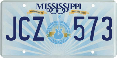 MS license plate JCZ573