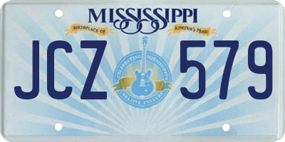 MS license plate JCZ579
