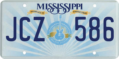 MS license plate JCZ586