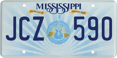 MS license plate JCZ590
