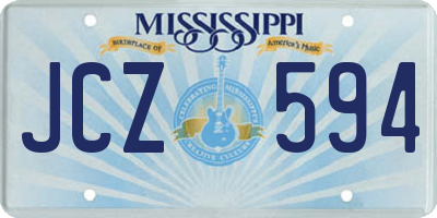 MS license plate JCZ594