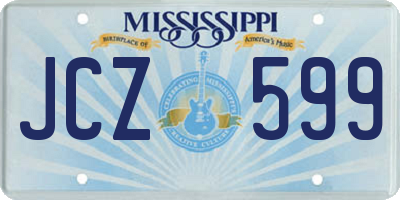 MS license plate JCZ599