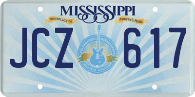 MS license plate JCZ617