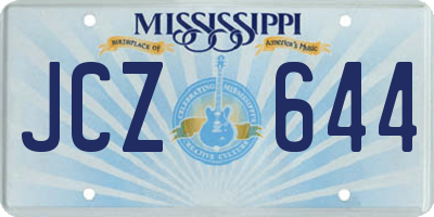 MS license plate JCZ644
