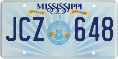 MS license plate JCZ648