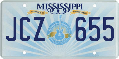 MS license plate JCZ655