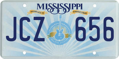 MS license plate JCZ656