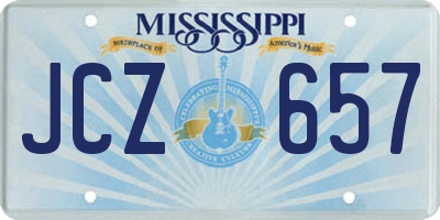 MS license plate JCZ657