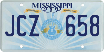 MS license plate JCZ658