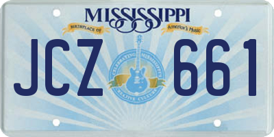 MS license plate JCZ661