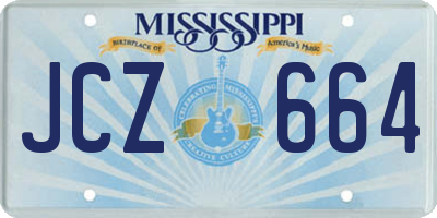 MS license plate JCZ664