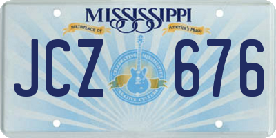 MS license plate JCZ676