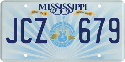 MS license plate JCZ679