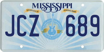 MS license plate JCZ689