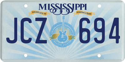 MS license plate JCZ694