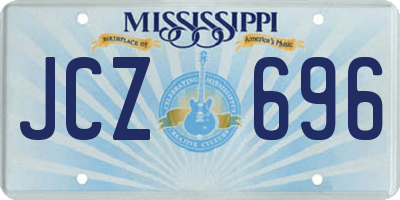 MS license plate JCZ696