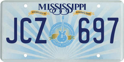 MS license plate JCZ697
