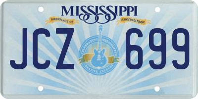 MS license plate JCZ699