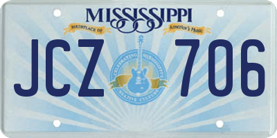 MS license plate JCZ706