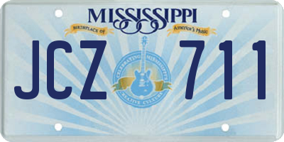 MS license plate JCZ711