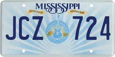 MS license plate JCZ724