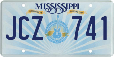 MS license plate JCZ741