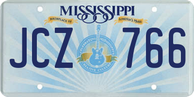 MS license plate JCZ766