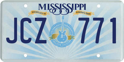 MS license plate JCZ771