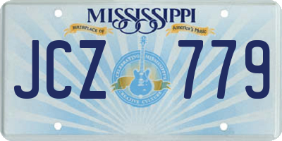MS license plate JCZ779