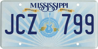 MS license plate JCZ799