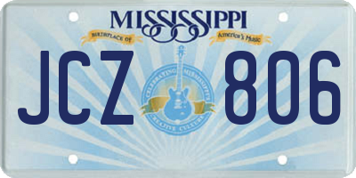 MS license plate JCZ806