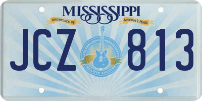 MS license plate JCZ813