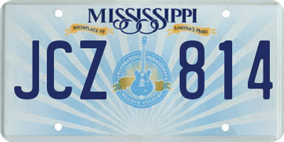 MS license plate JCZ814
